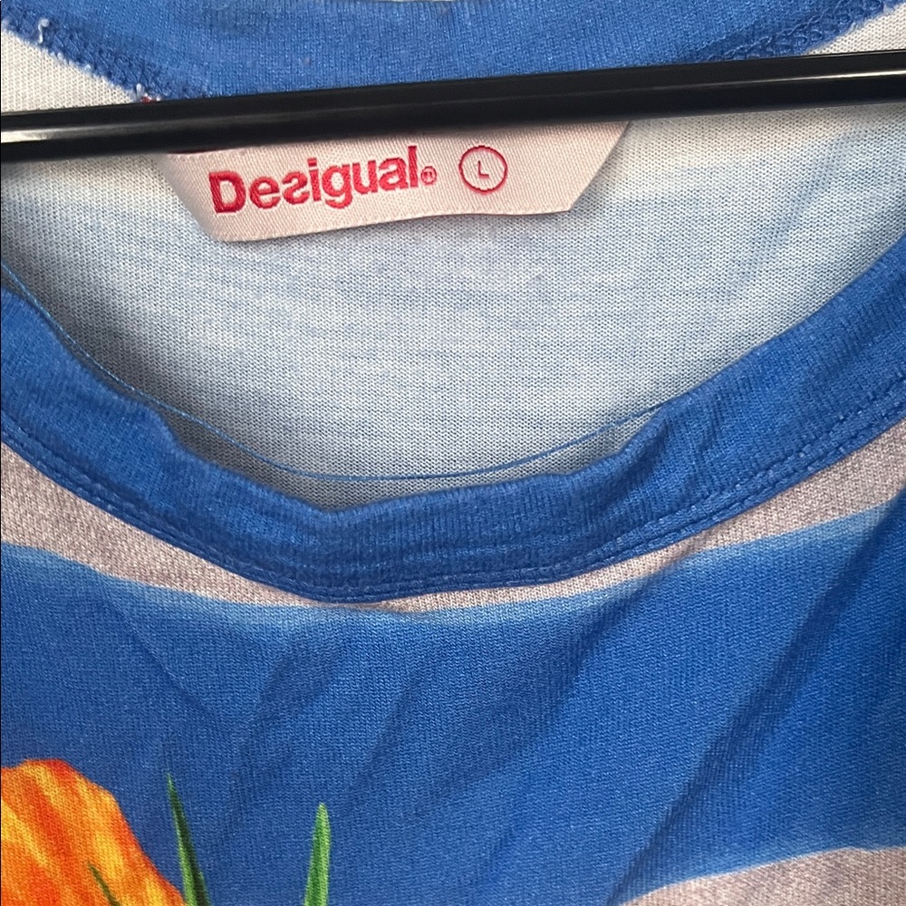 Vintage Desigual Floral Striped Women's Top. Medium - Picture 4 of 10